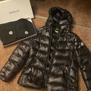 Moncler Jacket, Hat & Scarf